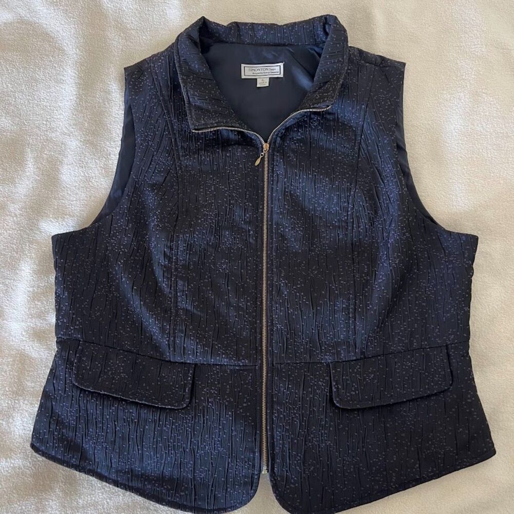 Simonton Says Vest Blue Timeless Classic Oldmoney American Preppy, Size XL